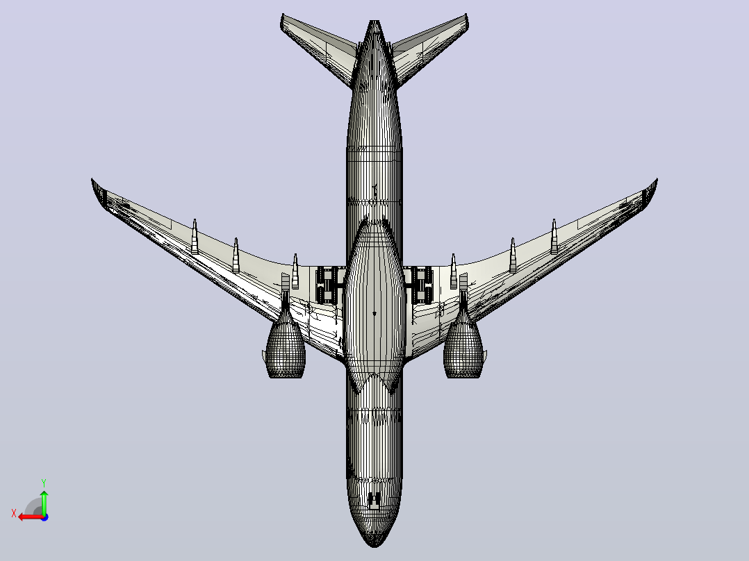 dreamliner white blue ib v1飞机后视图