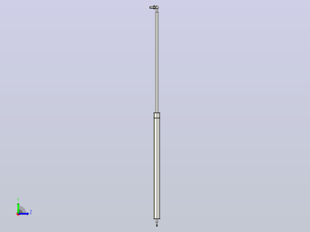 gsb28-d-e-s400_asm氮气弹簧左视图