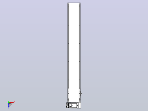 皮带直线轴半封闭可选导轨TPA-HNB-140D-120-L850-RU-C-P40-N3俯视缩略图