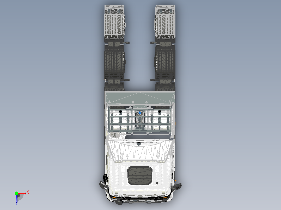 斯堪尼亚R730 8x4卡车俯视图