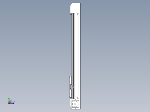 带式直线轴半闭式TPA-ONB-120-256-L750-DR-J90-N3左视缩略图