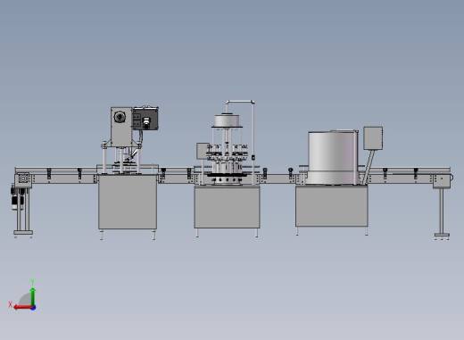 全自动化瓶装饮料生产线后视缩略图