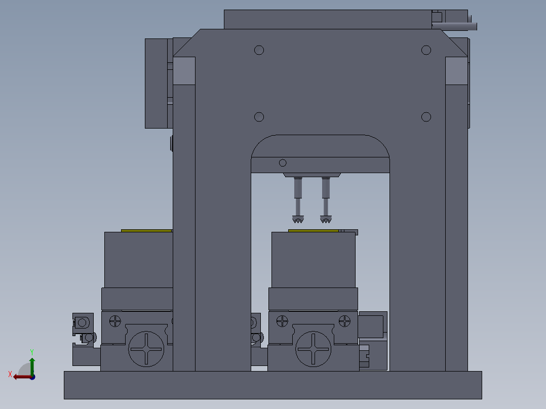 电气特性检查夹具后视图