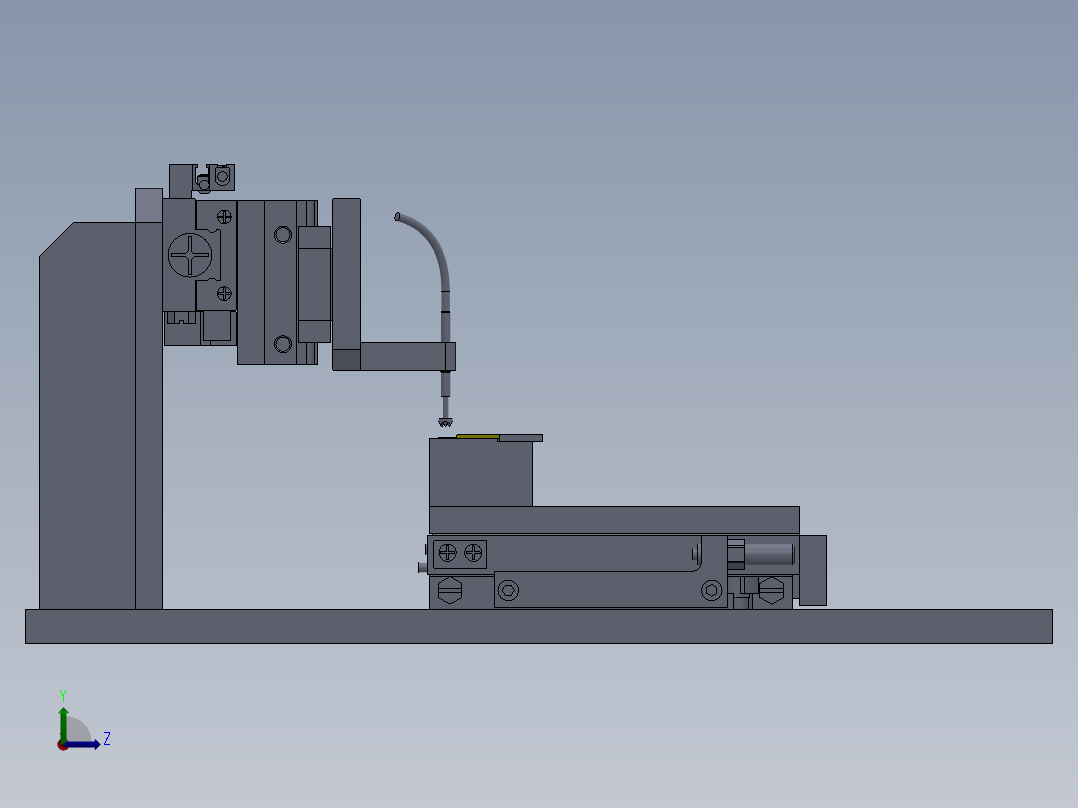电气特性检查夹具左视图