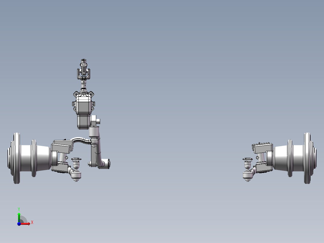 驱鸟稻草人设计(sw12+说明书+cad)前视图