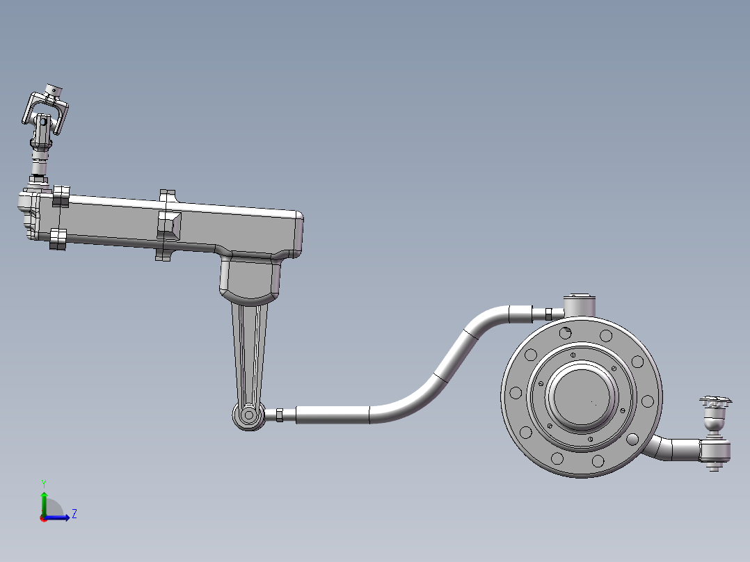 驱鸟稻草人设计(sw12+说明书+cad)左视图