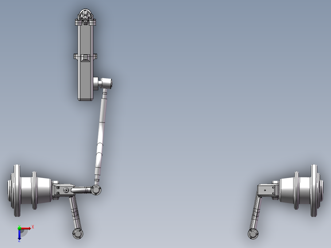 驱鸟稻草人设计(sw12+说明书+cad)俯视图