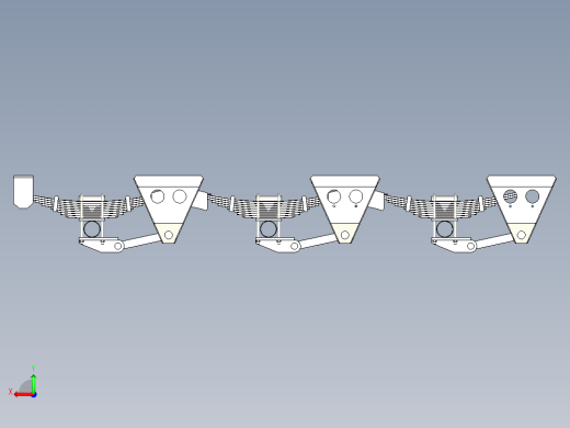 Henred F Tridem三轴悬挂支架3D数模图纸 Solidworks设计 附x_t后视缩略图