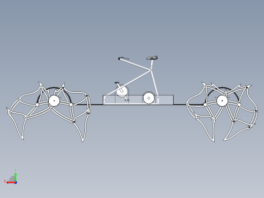 脚踏骑行式Strandbeests仿生兽车3D数模图纸 Solidworks 附STEP后视缩略图