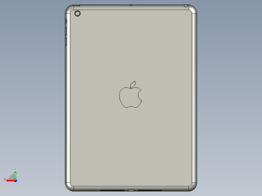solidworks ipad air 3d模型后视缩略图