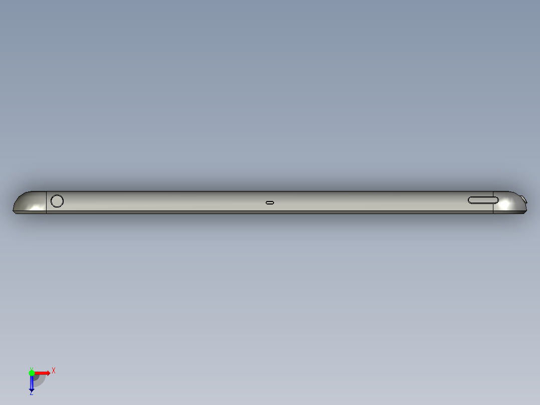 solidworks ipad air 3d模型俯视图