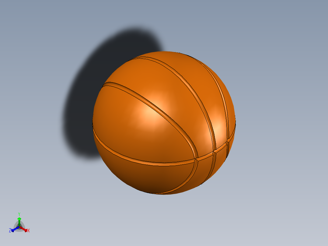 篮球正等轴测图