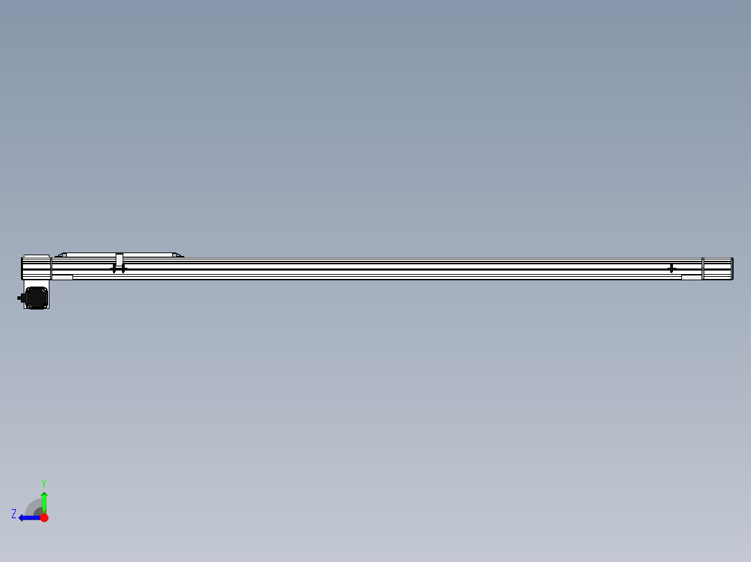 Toyo东佑达直线模组-M65-M-1500-LD-M40-C4右视图