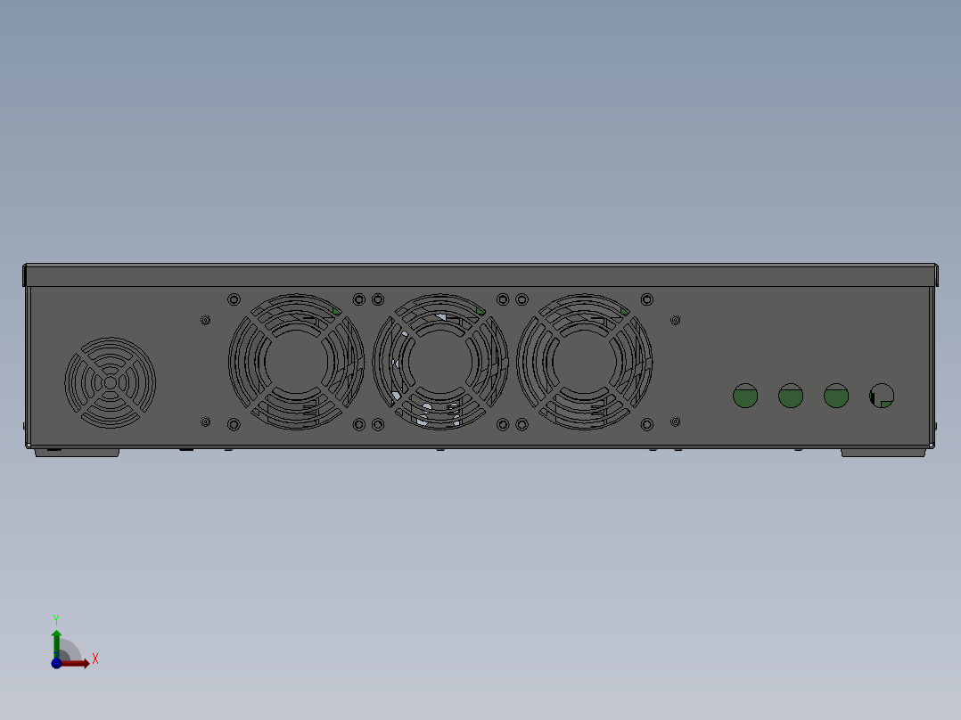 驱动电源设计模型前视图