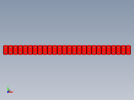 彩色公头100mil（2.54mm）系列-DS1021_red_2x26p_100mil_Type5_rev1.0前视缩略图