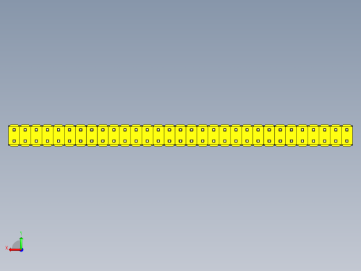 彩色公头100mil（2.54mm）系列-DS1021_yellow_2x31p_100mil_Type1_rev1.0后视缩略图