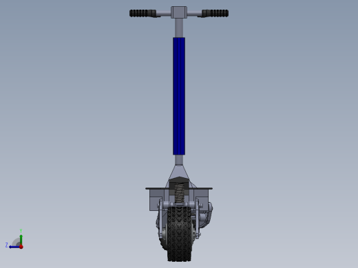 带减震的越野电动滑板车右视缩略图