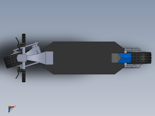 带减震的越野电动滑板车俯视缩略图