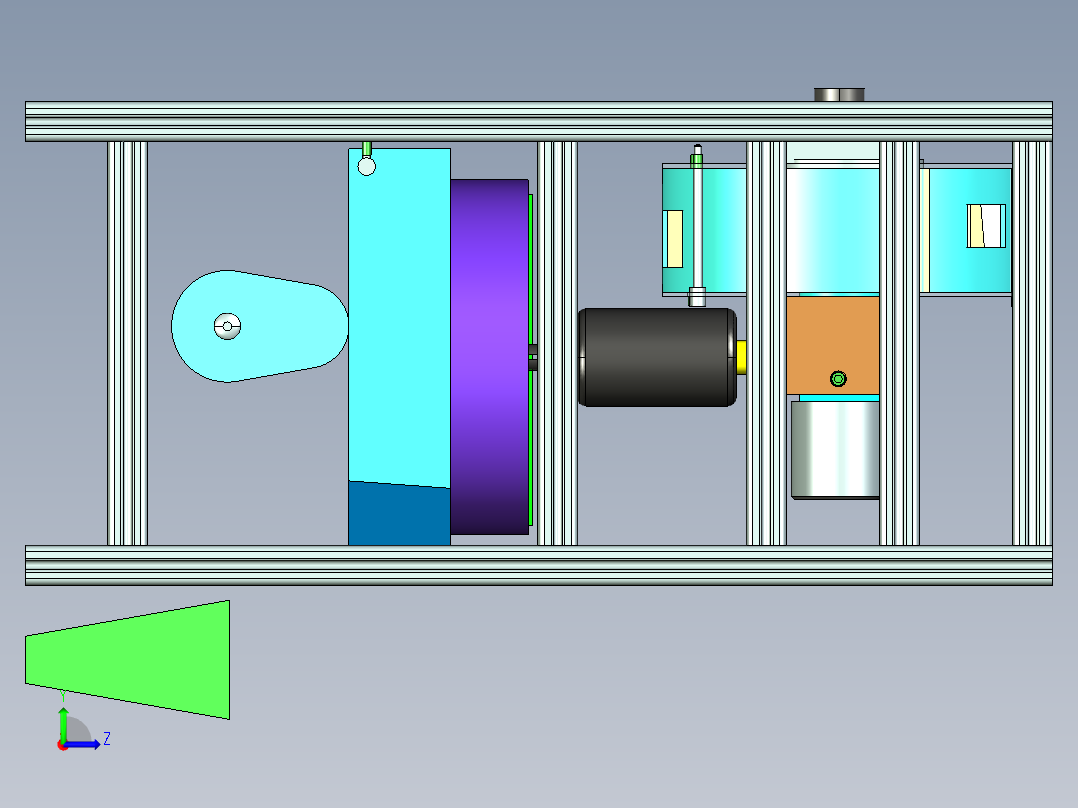 大蒜剥皮机的设计含三维图左视图