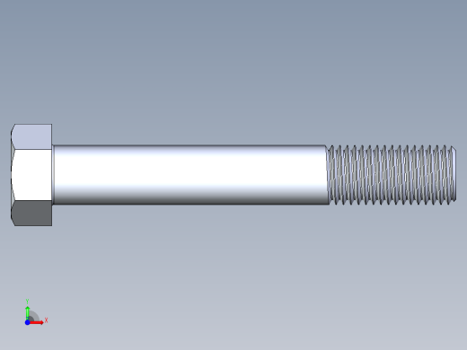 UNC 六角螺栓-Hex Bolt 0.875-9 x 6前视缩略图