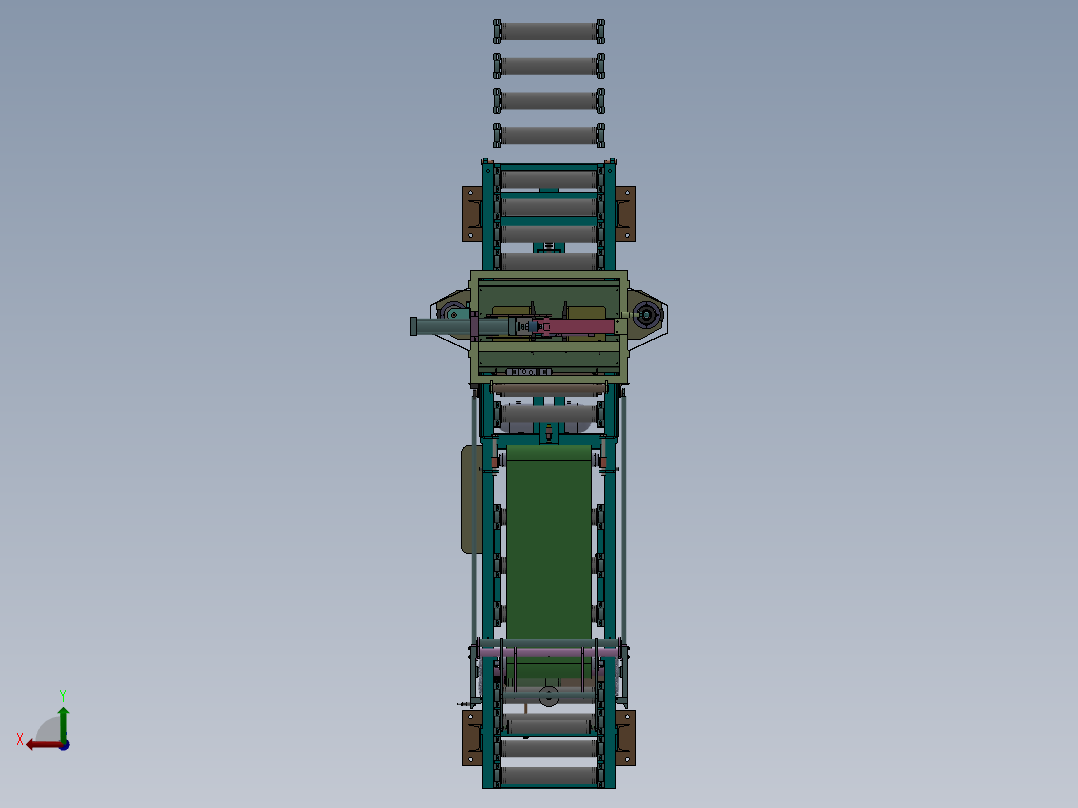 重型切条机后视图