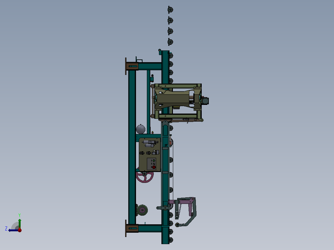 重型切条机右视图