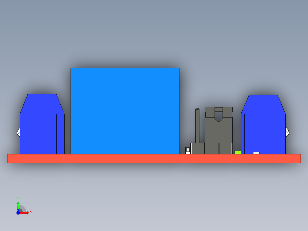 5V继电器模块前视图