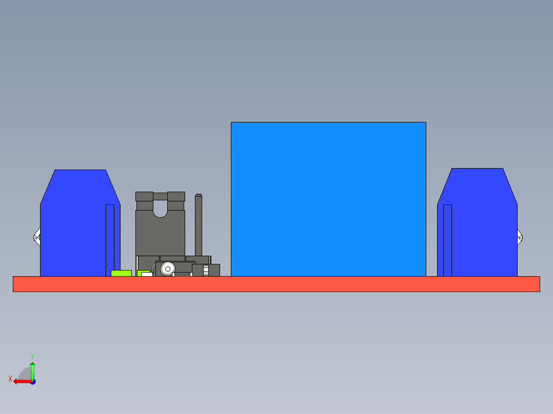 5V继电器模块后视图