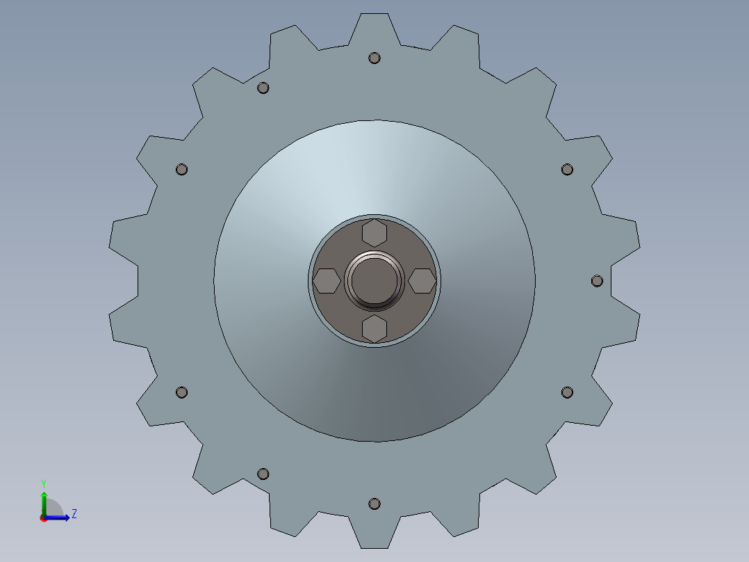 车用离合器设计(SW)左视图