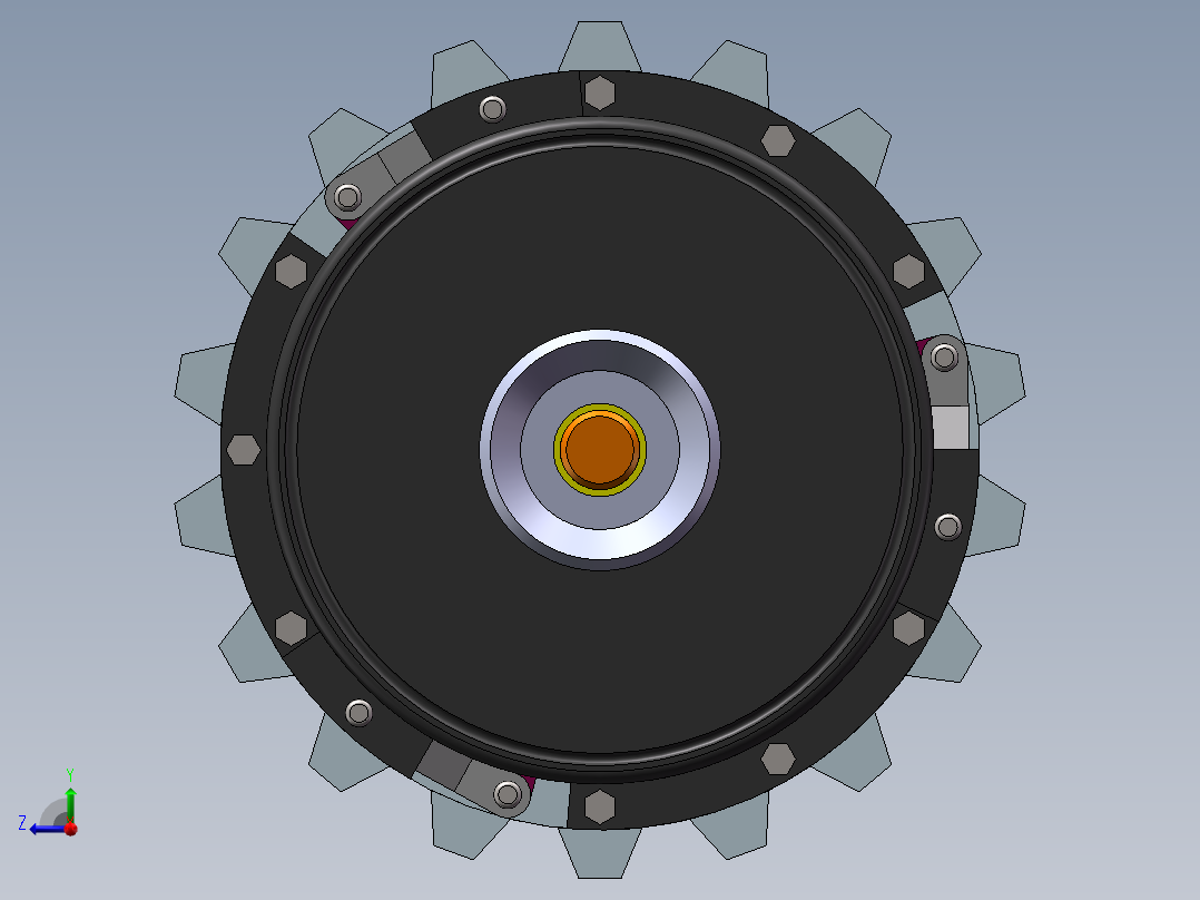 车用离合器设计(SW)右视图