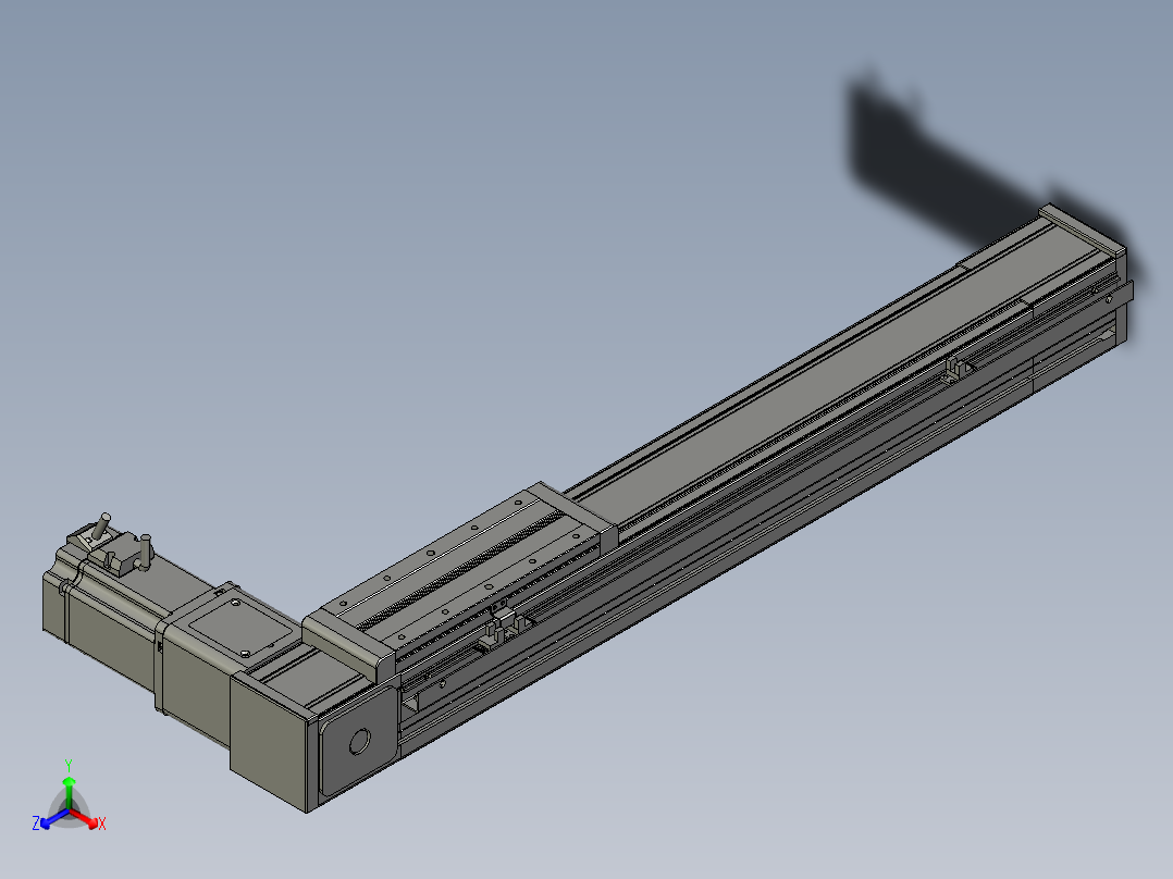 欧规系列-LB8-L150-S450-BR-ZP75-C3正等轴测图