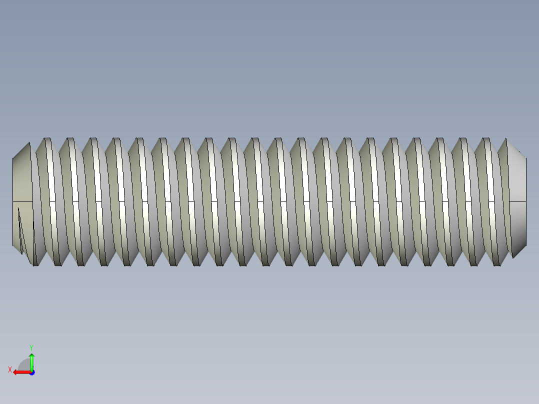 DIN 913-ISO 4026 固定螺钉-M2.5 L=10.STEP后视图