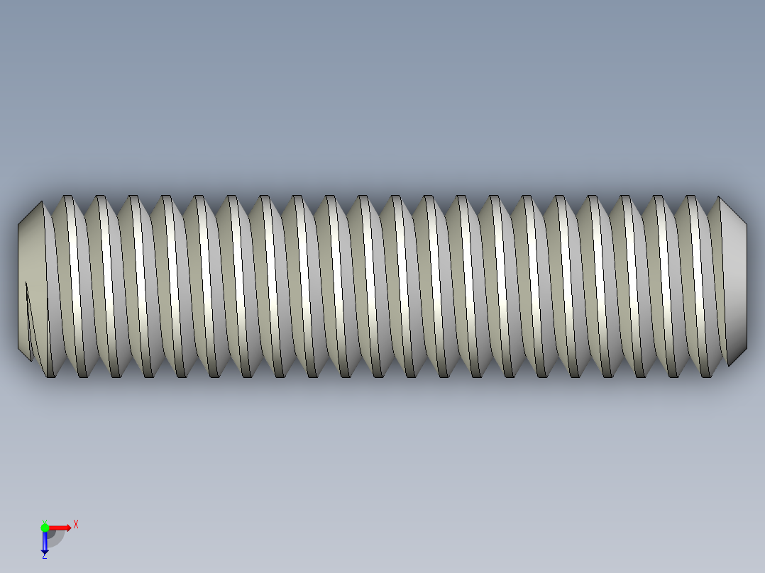 DIN 913-ISO 4026 固定螺钉-M2.5 L=10.STEP俯视图