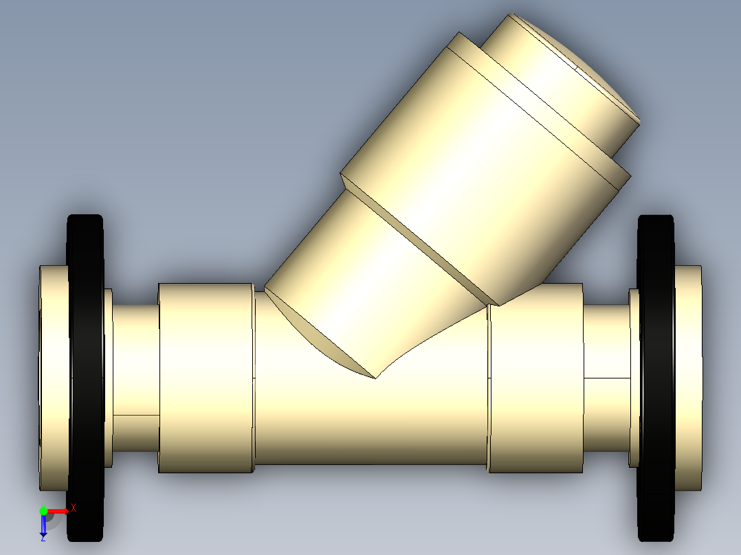 3VROM 固定法兰止回阀，钻ENISO DIN PN10 16俯视图