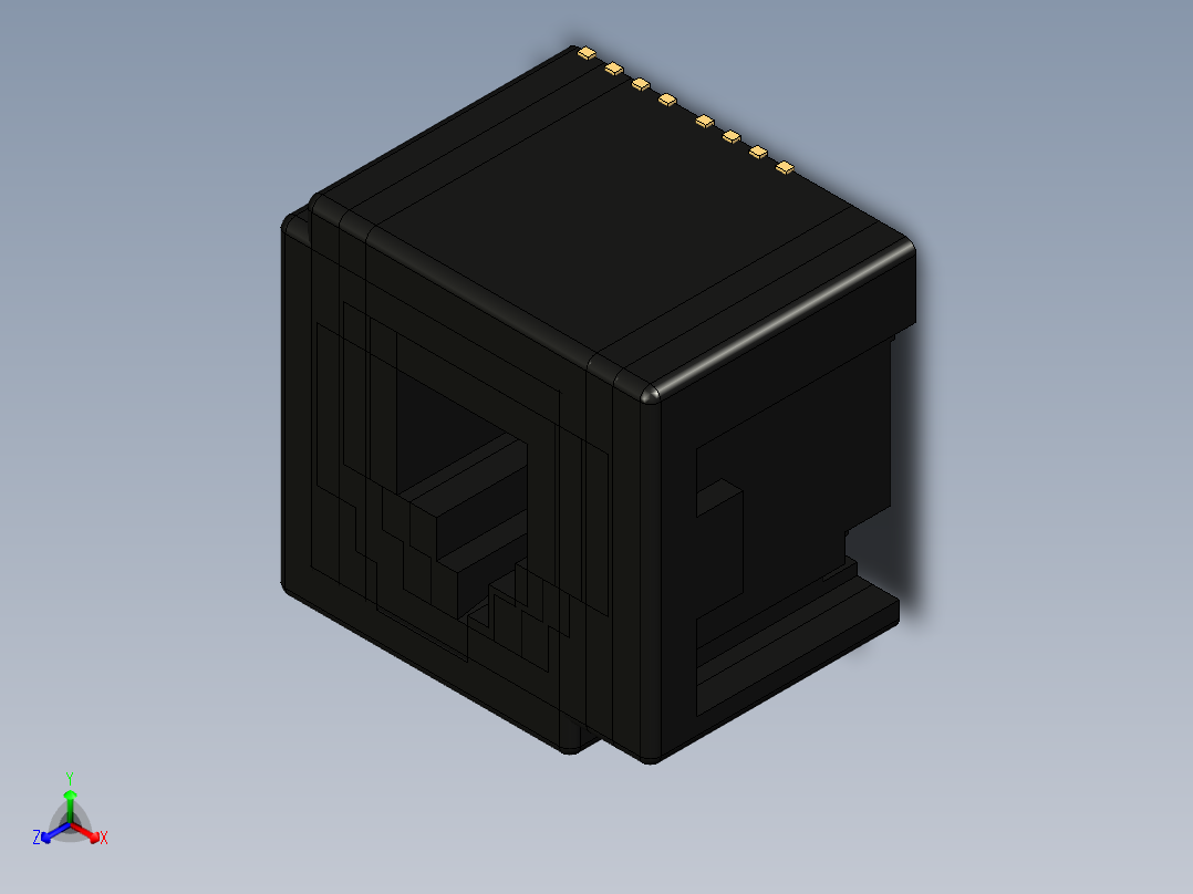 电脑数码接头 (8)主视图