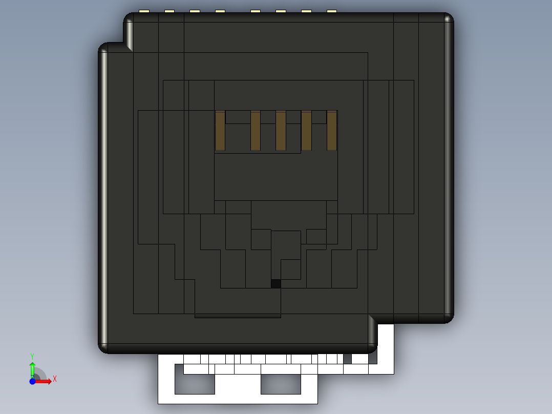 电脑数码接头 (8)前视图