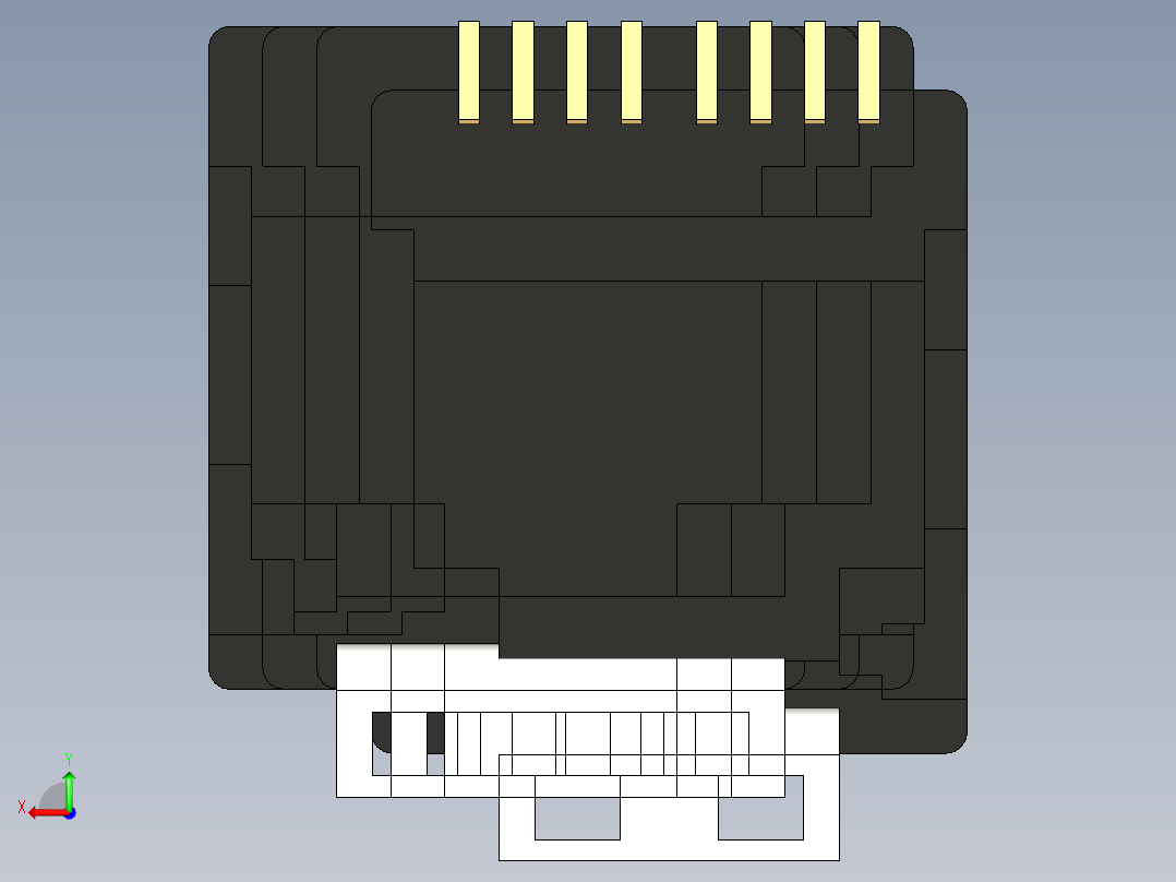 电脑数码接头 (8)后视图