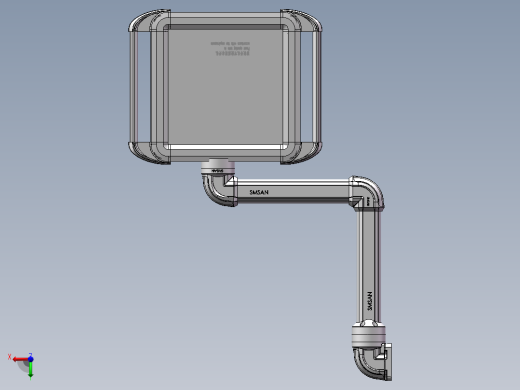 向上垂直墙座+转角+90度箱体连接器+控制箱前视缩略图