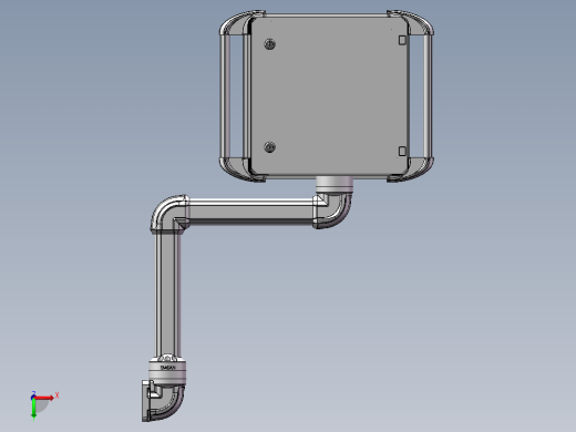 向上垂直墙座+转角+90度箱体连接器+控制箱后视缩略图