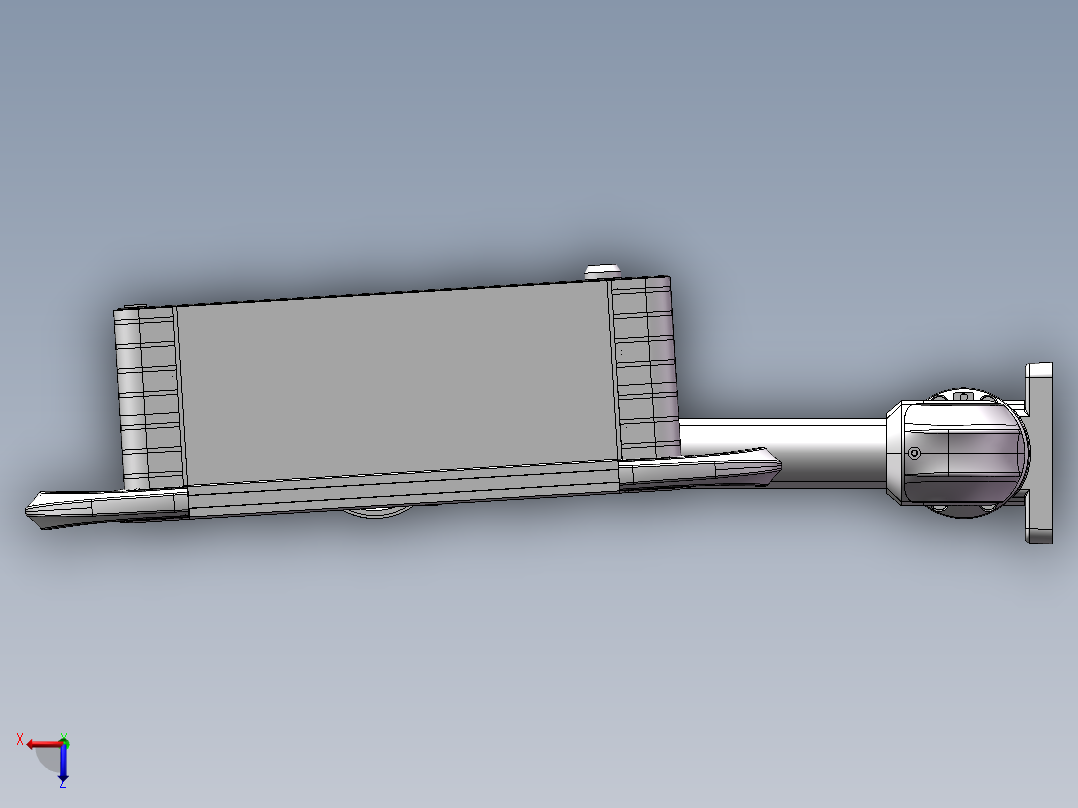 向上垂直墙座+转角+90度箱体连接器+控制箱俯视图
