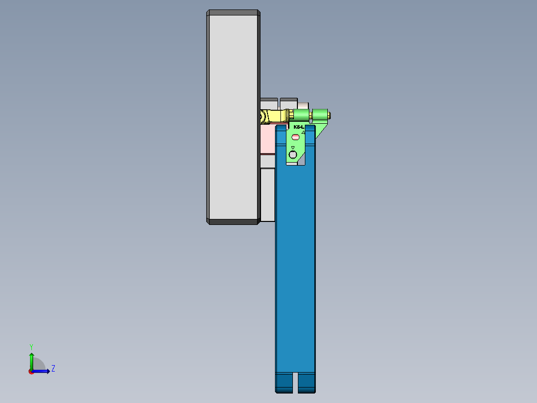 0°定位治具-L左视图