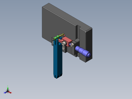 0°定位治具-L正等轴测缩略图