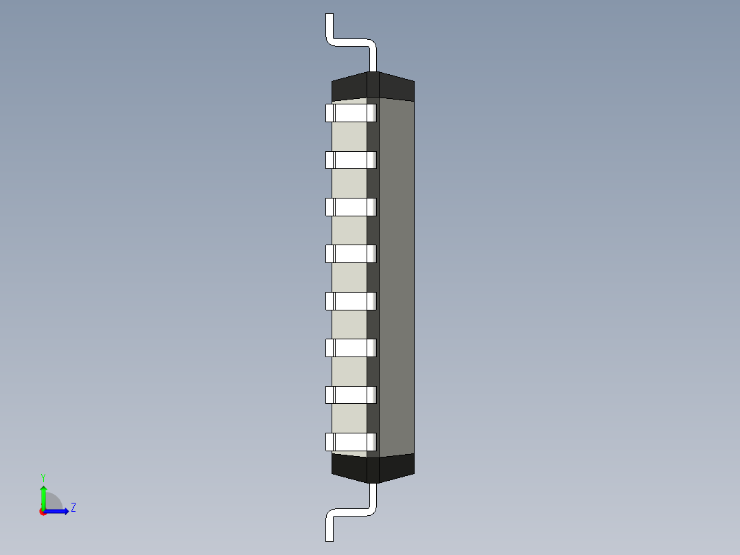 元器件3D封装LQFP32_FPT-32P-M2177左视图