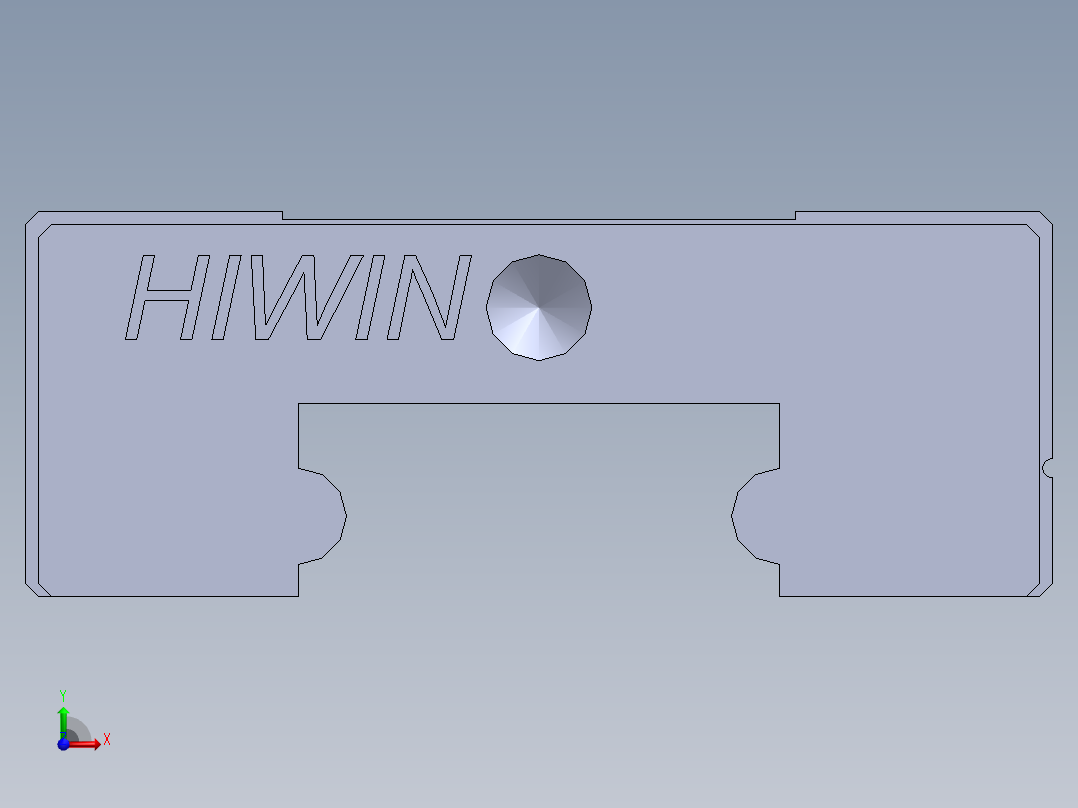 上银直线滑轨-MGN15C 滑块前视图