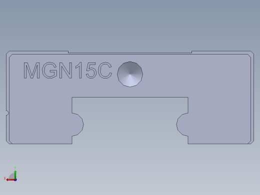 上银直线滑轨-MGN15C 滑块后视缩略图