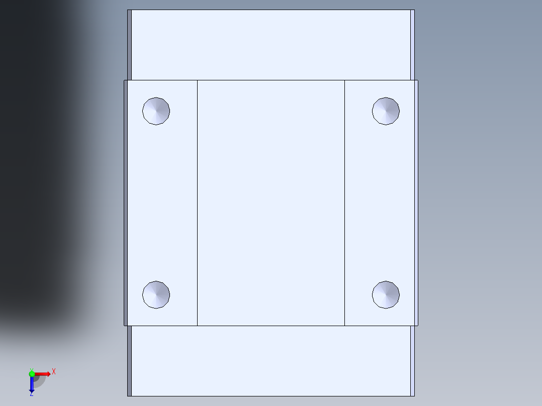 上银直线滑轨-MGN15C 滑块俯视图