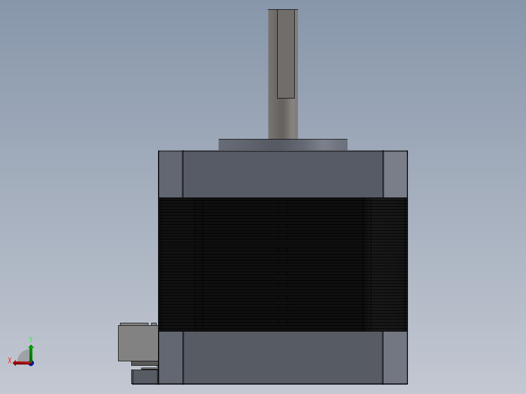 步进电机后视图
