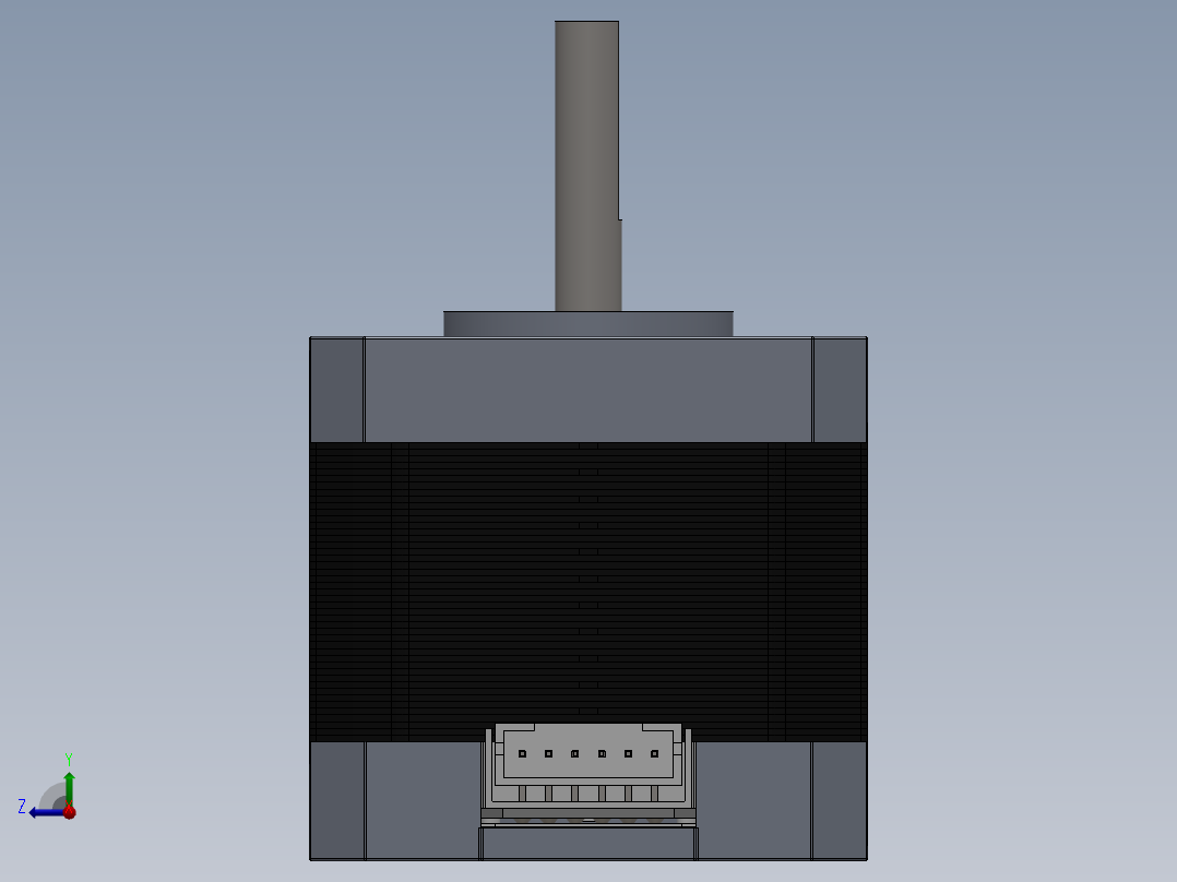 步进电机右视图
