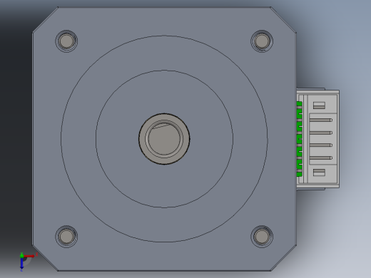 步进电机俯视缩略图