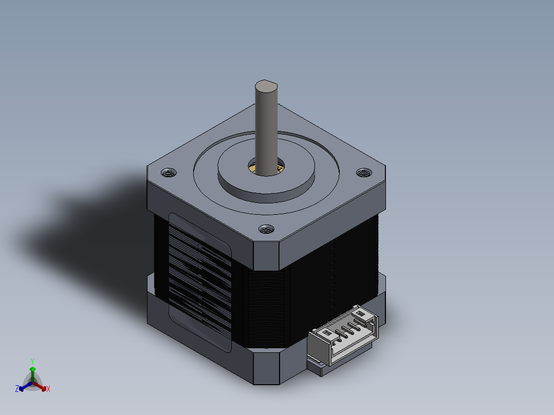 步进电机正等轴测图